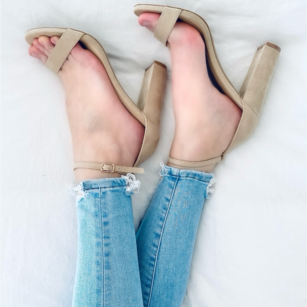 Lulus Suede Ankle Strap Heels